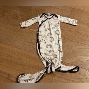 Cozy Rainbow Patterned Baby Pajama Gown